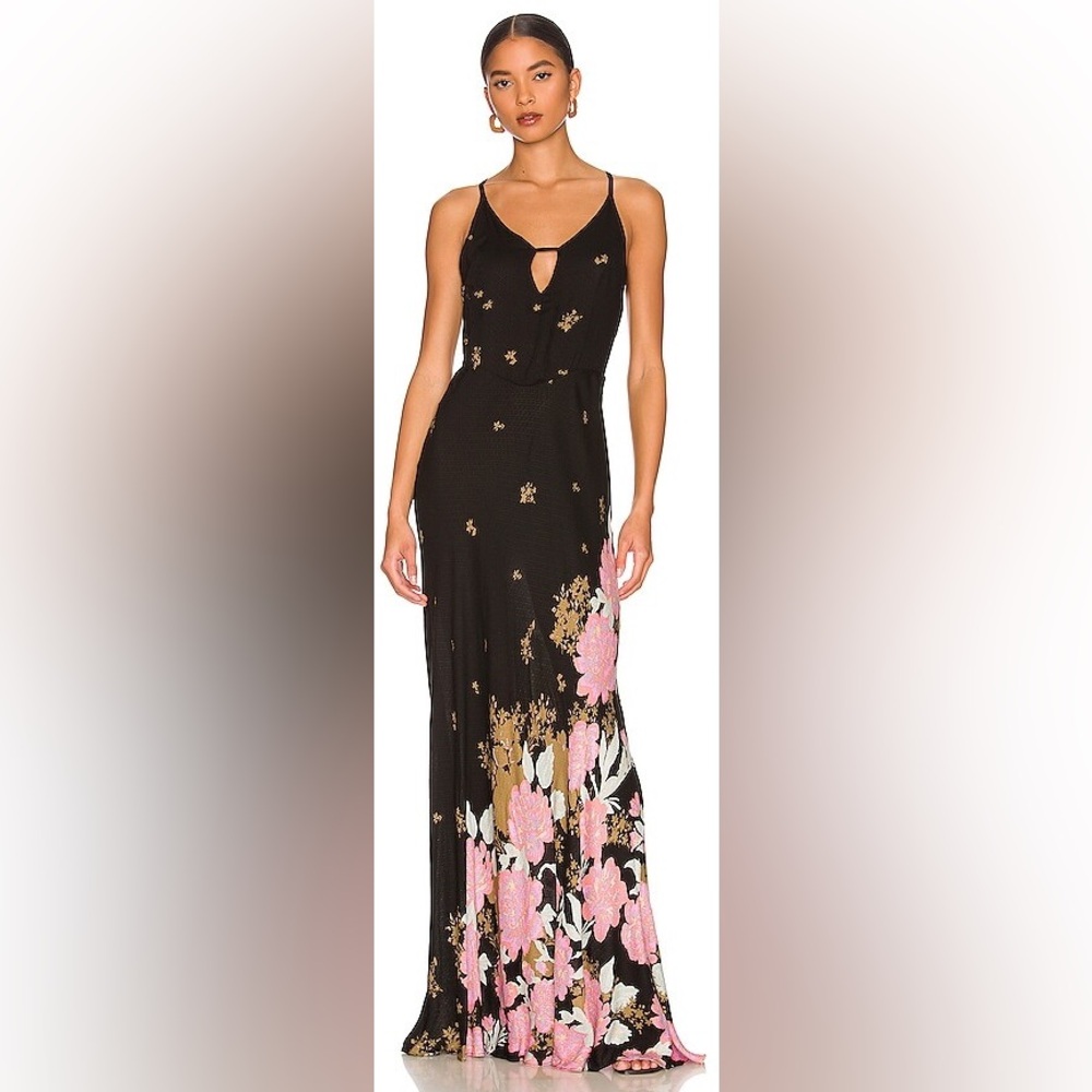 Free people get to you printed maxi dress